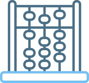 Abaküs Satırı İki Renk Simgesi