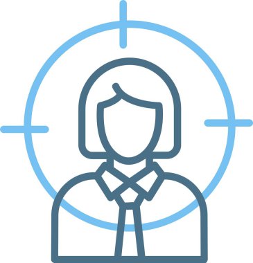 Kelle Avı Satırı İki Renk Simgesi