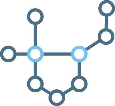 Moleküler Satır İki Renk Simgesi