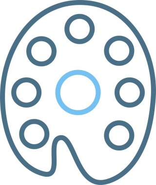 Palet Satırı İki Renk Simgesi