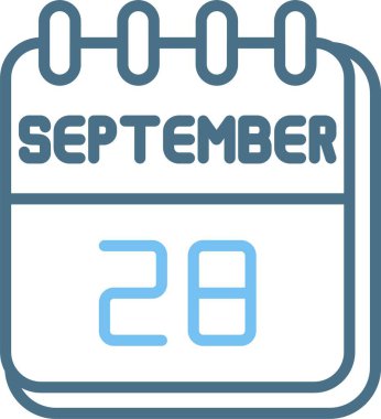 28 Eylül Satır İki Renk Simgesi