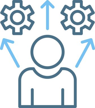 Ok Satırı İki Renk Simgesi