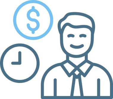 İş Satırı İki Renk Simgesi