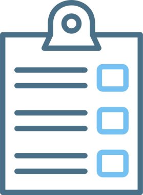 Pano Satırı İki Renk Simgesi