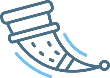 Boynuz Çizgisi İki Renk Simgesi