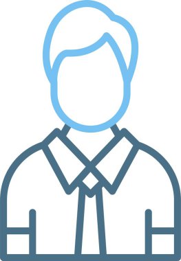 Erkek Satırı İki Renk Simgesi