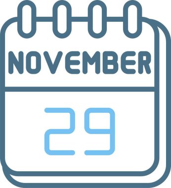 29 Kasım Satır İki Renk Simgesi