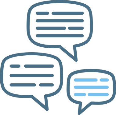 Sohbet Satırı İki Renk Simgesi