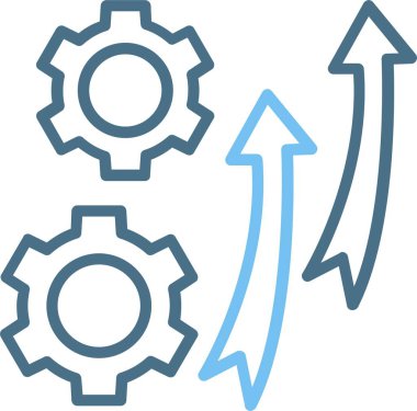 Geliştirme Satırı İki Renk Simgesi