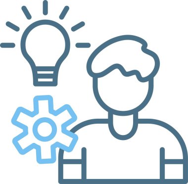 Girişim Satırı İki Renk Simgesi