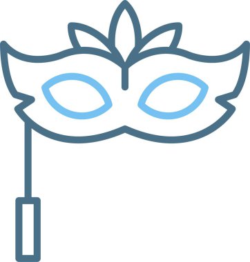 Maske Satırı İki Renk Simgesi