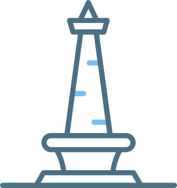 Monas Satırı İki Renk Simgesi