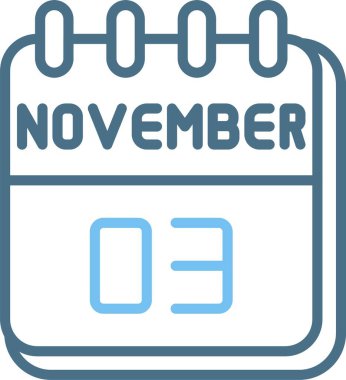 3 Kasım Satır İki Renk Simgesi