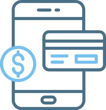 Kabartma Bankacılık Çizgisi İki Renk Simgesi