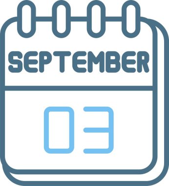 3 Eylül Satır İki Renk Simgesi