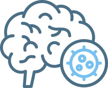 Virüs Çizgisi İki Renk Simgesi