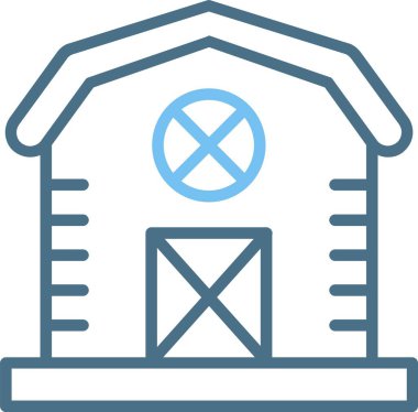 Ahır Satırı İki Renk Simgesi