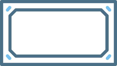 Çerçeve Çizgisi İki Renk Simgesi