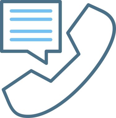 Telefon Hattı İki Renk Simgesi