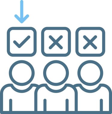 Seçim Satırı İki Renk Simgesi