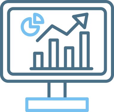 İş Analisti Satır 2 Renk Simgesi