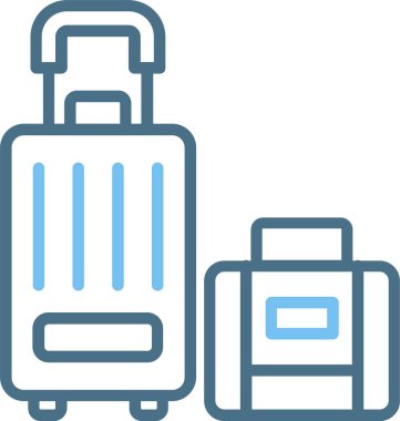 Bagaj Çizgisi İki Renk Simgesi