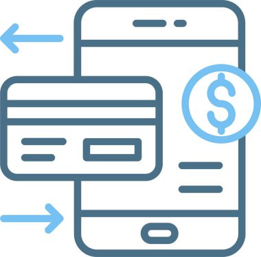 Ödeme Satırı İki Renk Simgesi