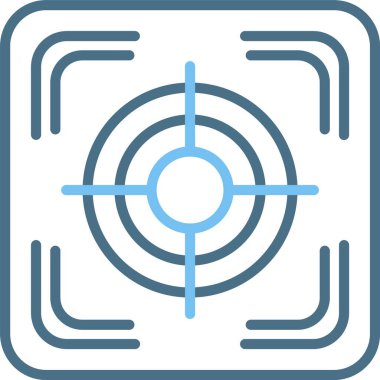 Odaklanma Satırı İki Renk Simgesi