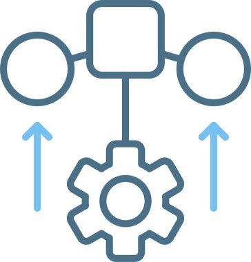 Mikro Satır İki Renk Simgesi