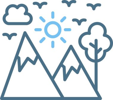 Açık Satır İki Renk Simgesi