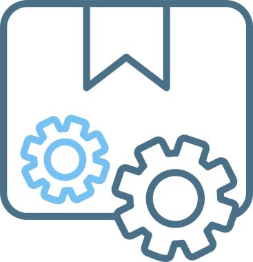 Ürün Geliştirme Satırı İki Renk Simgesi