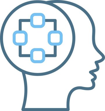 Yapı Çizgisi İki Renk Simgesi