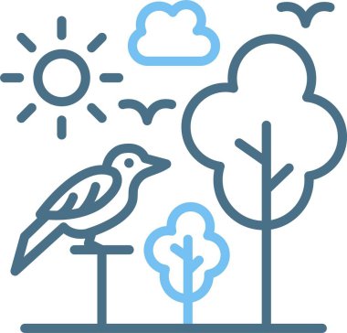 Kuş Hattı İki Renk Simgesi