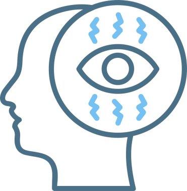 Takıntı Satırı İki Renk Simgesi