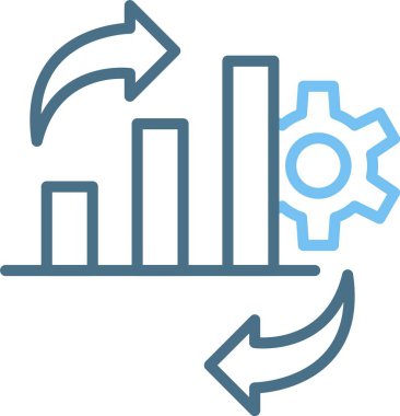 İşlem Satırı İki Renk Simgesi