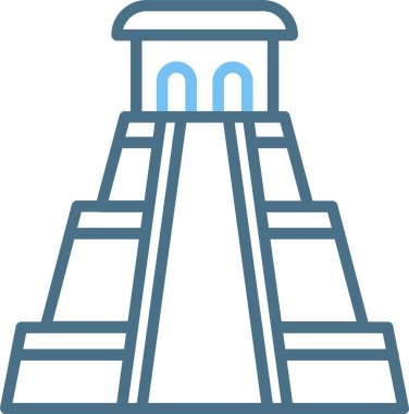 Sihirbaz Satırı İki Renk Simgesinin Piramidi