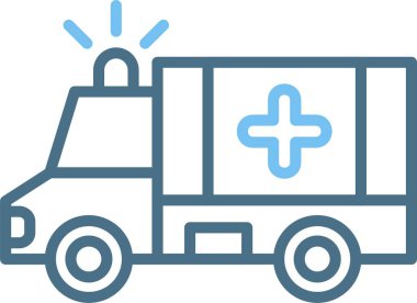 Ambulans Hattı İki Renkli Simge