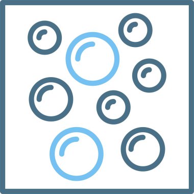 Kabarcık Çizgisi İki Renk Simgesi