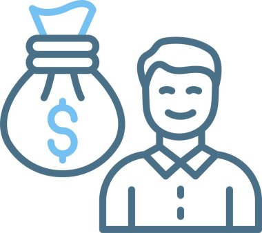 Zengin Satır İki Renk Simgesi