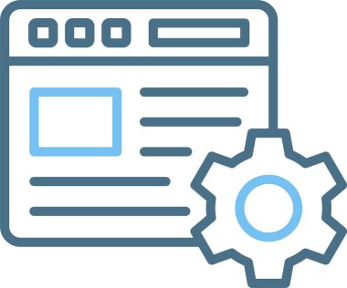 Tarayıcı Satırı İki Renk Simgesi