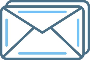 Zarf Satırı İki Renk Simgesi