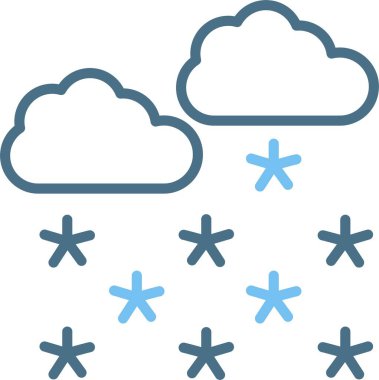 Karlı Satır İki Renk Simgesi