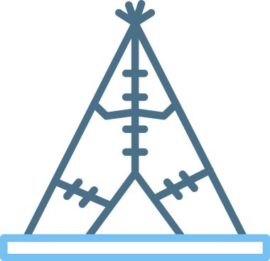 Çadır Hattı İki Renk Simgesi