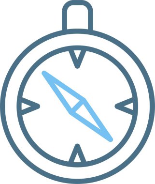 Pusula Satırı İki Renk Simgesi