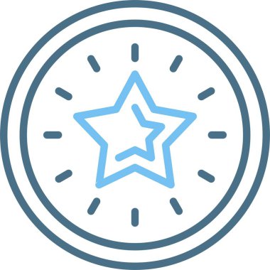 Mükemmellik Satırı İki Renk Simgesi