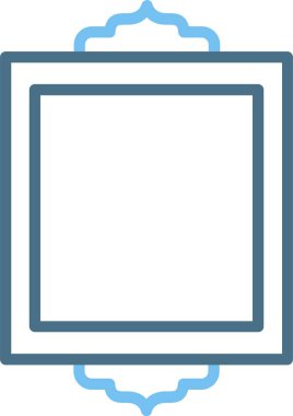 Çerçeve Çizgisi İki Renk Simgesi