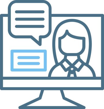 Glifte öğrenme Satırı İki Renk Simgesi