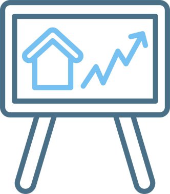 Emlak Sunumu Satırı İki Renk Simgesi