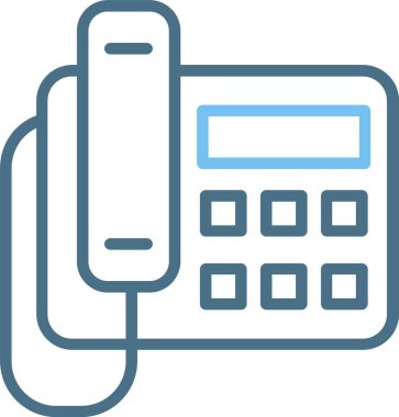 Telefon Hattı İki Renk Simgesi