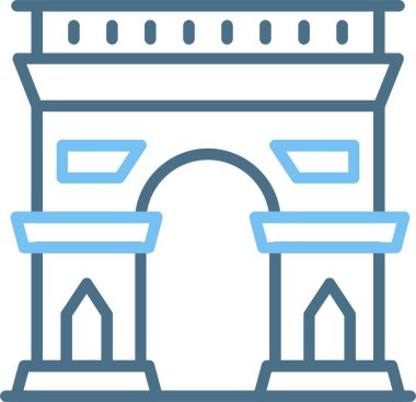 Zafer Çizgisi Kemeri İki Renk Simgesi